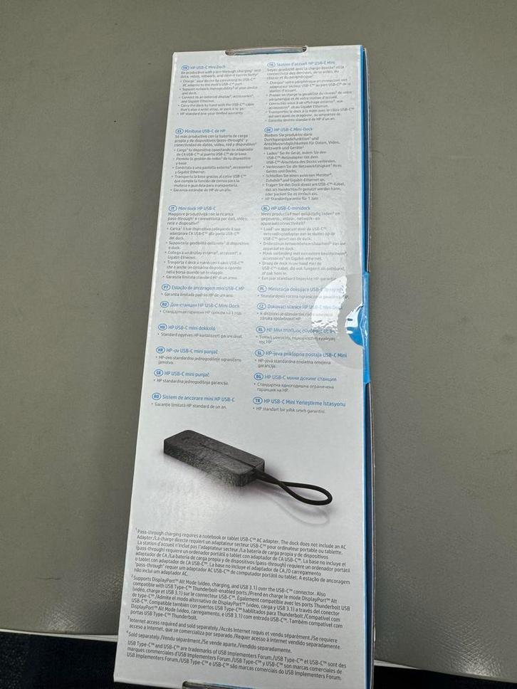 HP USB-C Mini Dock - Nieuw in doos, Computers en Software, Dockingstations, Nieuw, Docking station, Laptop, Ophalen of Verzenden