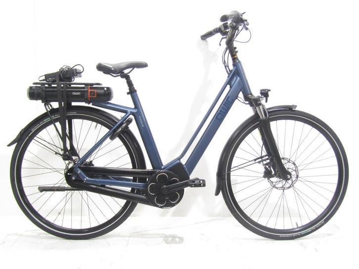 Qwic Mn8 blauw dames 54cm 28inch, Fietsen en Brommers, Elektrische fietsen, Gebruikt, Qwic, 51 tot 55 cm