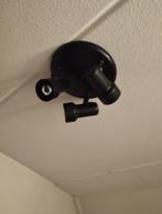 Zwart spotjes /spot met 3 lichtpunten, Huis en Inrichting, Lampen | Spots, Ophalen, Zo goed als nieuw, Metaal of Aluminium