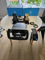 Logitech Yoke & Rudder Pedals Set – Flight Simulator Combo, Computers en Software, Joysticks, Ophalen of Verzenden, Zo goed als nieuw
