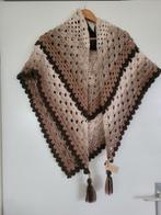 Gehaakte poncho/ stola warme bruin tinten, Ophalen of Verzenden, Nieuw, Maat 46/48 (XL) of groter, Sjaal