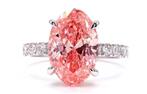 5,67 Karaat Diamand (Lab Grown) VS2-18 Karaat Witgoud Ring, Met edelsteen, Nieuw, Ophalen of Verzenden, 17 tot 18