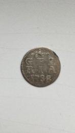 Munt zilver gelria 1 stuiverstuk uit 1738, Postzegels en Munten, Vóór koninkrijk, Zilver, Ophalen of Verzenden, Losse munt