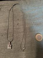 Ketting met beweegbare bloem, Verzenden, Zo goed als nieuw, Zilver, Overige materialen