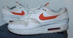 Nike Air Max 1 Tongue Tab White Team Orange, Kleding | Heren, Schoenen, Gedragen, Ophalen of Verzenden, Wit, Sneakers of Gympen