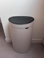 Brabantia Touch Bin 40L - soft beige, 40 liter of meer, Ophalen, Zo goed als nieuw, 50 tot 75 cm