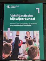 Vakdidactische Kijkwijzerbundel Studieboek Pabo Hogeschool L, Ophalen of Verzenden, Beta, Nieuw, HBO