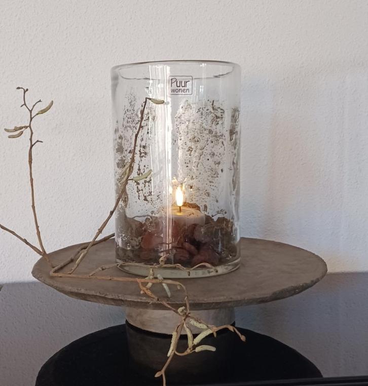 Prachtige schaal op voet PMR, Huis en Inrichting, Woonaccessoires | Schalen en Manden, Zo goed als nieuw, Schaal, Rond, Glas, Ophalen