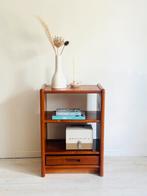 Vintage deens teak kastje / audiomeubel jaren 60, Ophalen, Vintage midcentury deens, Teakhout, 50 tot 100 cm