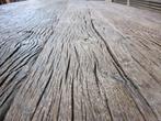 Unieke industriele eettafel van wagonplanken, Ophalen, 100 tot 150 cm, 200 cm of meer, Zo goed als nieuw