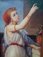 Olieverf op Paneel in Baroklijst, Ophalen of Verzenden