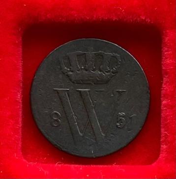 VERSCHILLENDE JAREN halve cent Willem III (oude variant) beschikbaar voor biedingen