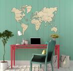 3D Houten Puzzel World Map XL Muur Decoratie - DIY Wood, Verzenden, Minder dan 500 stukjes, Nieuw, Rubik's of 3D-puzzel
