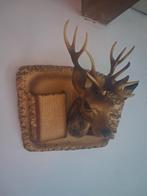 Vintage wandornament hert, Huis en Inrichting, Woonaccessoires | Wanddecoraties, ., Ophalen of Verzenden, Zo goed als nieuw, .