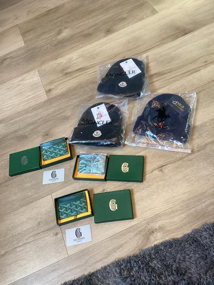 Moncler, Goyard, Ralph Lauren - Nieuw met prijskaartje!, Kleding | Heren, Hoeden en Petten, Nieuw, Hoed, One size fits all, Ophalen of Verzenden