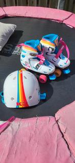 K3 Rolschaatsen + Helm - Rainbow Design, Ophalen, Verstelbaar, Gebruikt, Kinderen