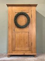 Brocante grenen eendeurskast buffetkast servieskast halkast, Huis en Inrichting, Kasten | Buffetkasten, Ophalen, Gebruikt, Nvt