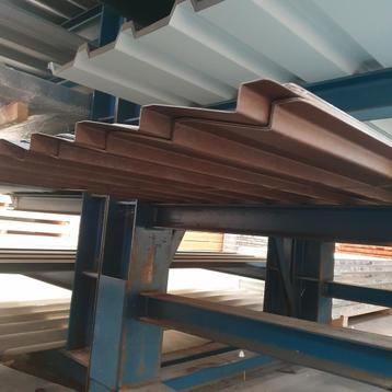 Restpartij potdekselplaten, als nieuw, cortenlook kleur  beschikbaar voor biedingen