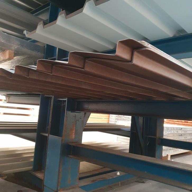 Restpartij potdekselplaten, als nieuw, cortenlook kleur, Doe-het-zelf en Verbouw, Platen en Panelen, Zo goed als nieuw, Overige materialen