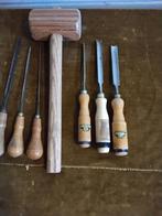 Nooitgedacht Gutsen Set + Houten Hamer, Doe-het-zelf en Verbouw, Ophalen of Verzenden