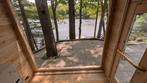 Panorama knotty cedar sauna met designbanken, ook thermohout, Ophalen, Fins of Traditioneel, Wellnessandgarden, Info@leisure-wellness-group.com