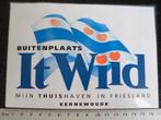 sticker buitenplaats It Wiid eernewoude thuishaven friesland, Verzenden, Zo goed als nieuw, Bedrijf of Vereniging