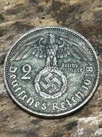 2 reichsmark 1938 Duitsland patina, Verzenden, Duitsland