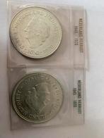 2 stuks zilveren ned herrijst tientjes, Ophalen of Verzenden, Koningin Juliana, 10 gulden