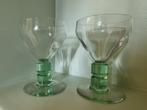 Art deco borrelglazen 50 ml uranium, Ophalen of Verzenden