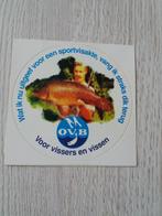 sticker OVB voor vissers en vissen ( 2 ), Ophalen of Verzenden, Zo goed als nieuw, Overige typen