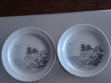 Antiek Chinees porselein Guangxu merk en periode borden 2x beschikbaar voor biedingen