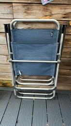 Donkernlauwe Lafuna stoel 2 stuks, Ophalen, Zo goed als nieuw, Campingstoel