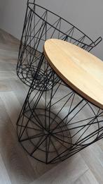 Metalen bijzettafels, Minder dan 55 cm, Metaal of Aluminium, Rond, Zo goed als nieuw