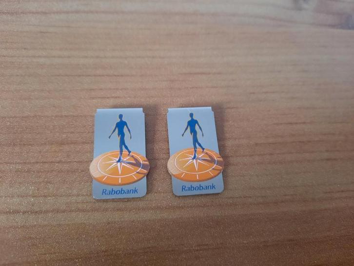 Rabobank 2x Markclip Luxe paperclip, Verzamelen, Merken en Reclamevoorwerpen, Zo goed als nieuw, Gebruiksvoorwerp, Ophalen of Verzenden