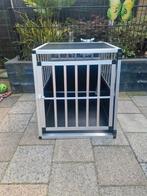 Honden box van aluminium., Dieren en Toebehoren, Ophalen, Gebruikt