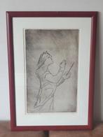 Ets Ria Halswijk de dirigent 2 / 12 genummerd en gesigneerd, Antiek en Kunst, Kunst | Etsen en Gravures, Ophalen