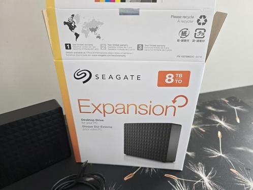 Seagate Expansion Desktop 8TB – Externe Harde Schijf, Computers en Software, Harde schijven, Zo goed als nieuw, Desktop, Extern