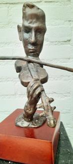 Bronzen beeld van violist, geïnspireerd door Salvador Dali, Ophalen of Verzenden