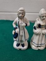 -	Beelden mensen blauw wit, 2x, Ophalen of Verzenden