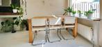 4x eetkamerstoelen wit gebruikt, Ophalen, Gebruikt, Wit, Metaal