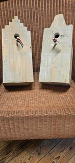 Set van 2 vogelhuisjes, trapgevel en klokgevel, Ophalen of Verzenden