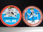 2x sticker nlm cityhopper F28 ik heb gevlogen met de, Verzamelen, Verzenden, Zo goed als nieuw, Bedrijf of Vereniging