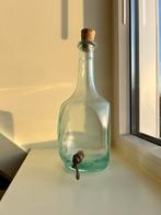 Glazen Fles met Kraantje en Stop, Ophalen of Verzenden, Gebruikt