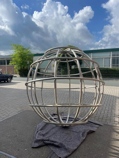 Aluminium frame, wereldbol, bol in 2 delen, Huis en Inrichting, Woonaccessoires | Zuilen en Pilaren, Gebruikt, Ophalen