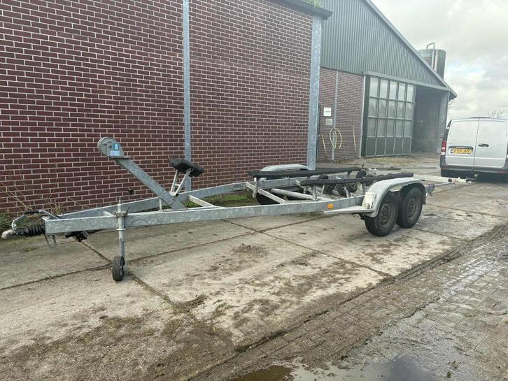 Aktiv Boot Trailer tandemasser 2200 KG Nederlandse kenteken, Watersport en Boten, Boottrailers, Gebruikt, Overige typen, 1500 tot 3000 kg