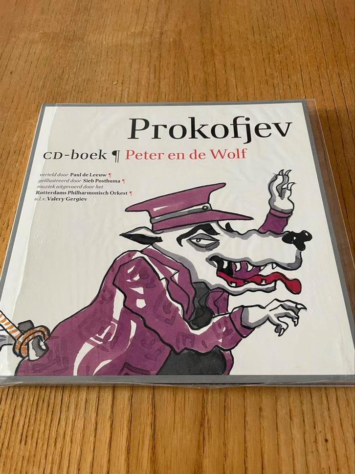 Sergej Prokofjev - Peter en de wolf met cd, Boeken, Kinderboeken | Jeugd | onder 10 jaar, Zo goed als nieuw, Ophalen of Verzenden