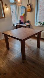 Teak houten Eettafel - 120x120 - Geschikt voor 8 personen, Huis en Inrichting, Tafels | Eettafels, Ophalen, Zo goed als nieuw
