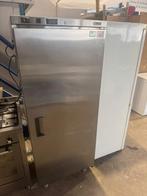 Zanussi RVS koelkast DEFECT voro de handige klusser! , 200 liter of meer, 45 tot 60 cm, Zonder vriesvak, Gebruikt