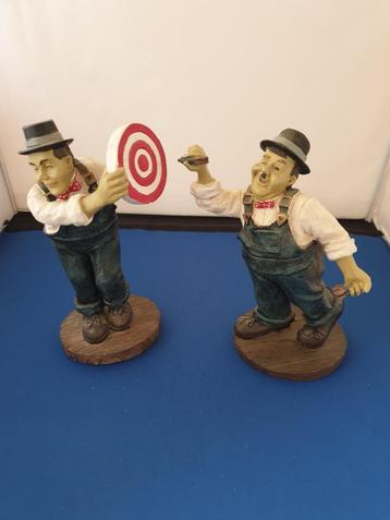 Oliver & Hardy beeldenset Darts beschikbaar voor biedingen