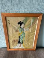 3x Chinese zijde werken, Ophalen of Verzenden, Gebruikt, Hout, Minder dan 50 cm